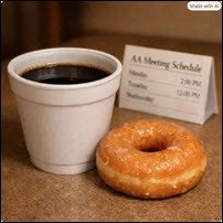 Stay for Coffee Cake and Good AA